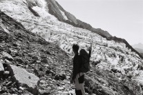 Ben looking at Bossons Glacier
