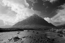An architypal mountain. Buachaille Etive Mor from the River Etive