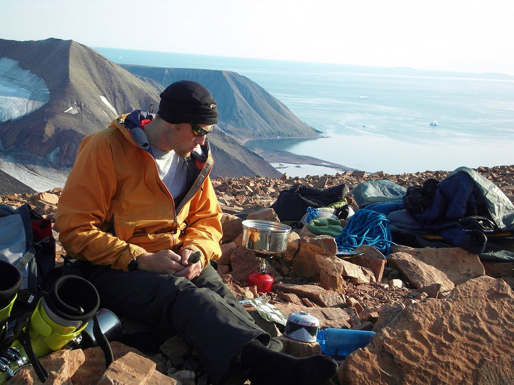 Not a bad spot for a bivi, Northumberland Island, Greenland  © Tangler