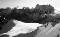 The Grandes Jorasses from the Midi