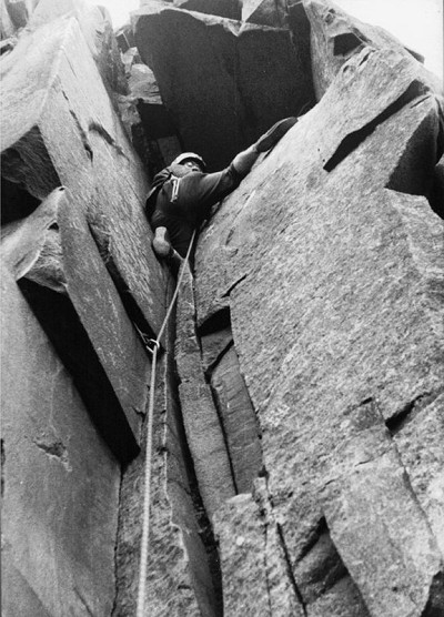 It's 1973, Neil Brunger leading, it's probably Causey Quarry, Co Durham.  © Sgur