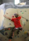 jake williams climbing at the barn competition grade 5c