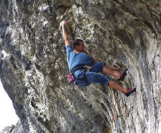 Steve Crowe Climbs Full Height of Malham Cove