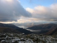 Looking Towards Loch Leven and Ballahulish whilst belaying at the top of NC Gully