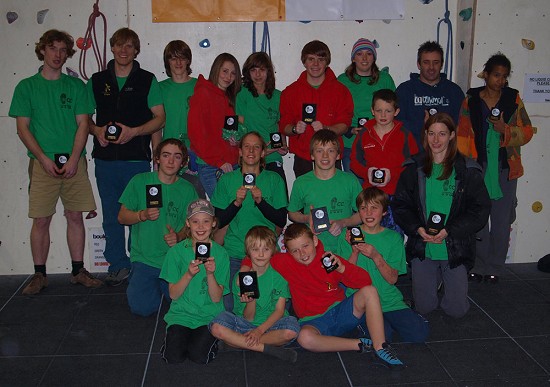 Winners of the Welsh Climbing Championships 2009  © simon rawlinson