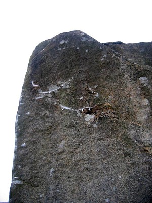 Brushing and tick marks on Careless Torque, Stanage  © Graham Hoey