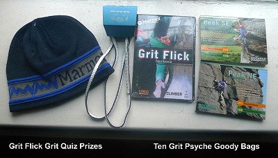Grit Flick Prizes  © Mick Ryan - UKClimbing.com