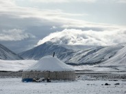 Summer snow, Altai Tavan Bogd, Mongolia