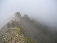 taking the crib goch route to snowdon after being rained off at cloggy