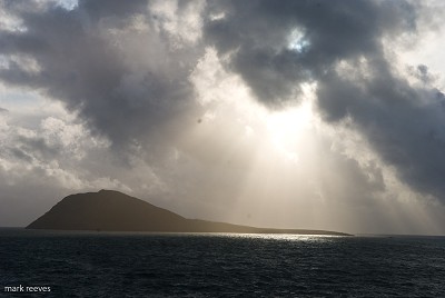 Another Squall comes scudding in across Bardsey Island  © Mark Reeves