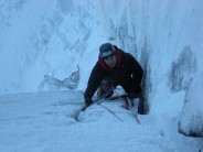coming up the 2nd pitch of savage slit