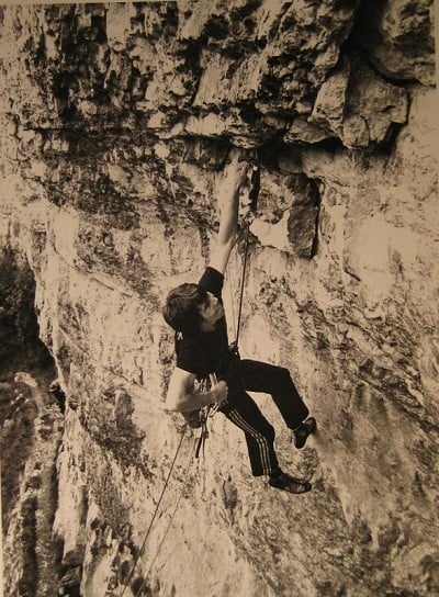 Andy Barker on Circe - early ascent  © John Kirk