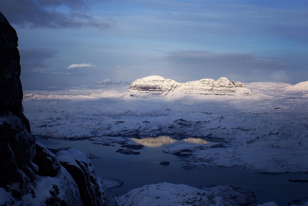 Suilven on New Year's Day, from Stac Pollaidh.  © WillDC