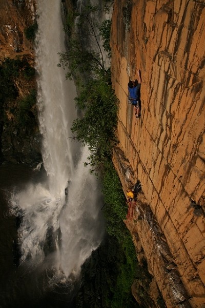 Climbing at the Elands River Falls, Waterval Boven, Mpumalanga Province, South Africa  © Gustav Janse van Rensburg