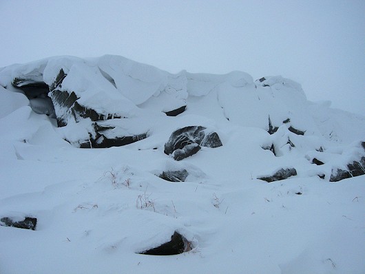 Cornices above Monkey Wall  © Chris the Tall