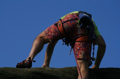 George Healey tops out at Stanage  © ab339