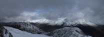 Five Sisters ridge from below the Saddle, Kintail