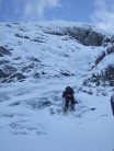 David following Ruth up penultimate pitch of  Taxus icefall finish