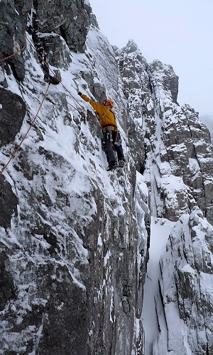 Blair Fyffe on the 3rd pitch of 'The Past is Close Behind'  © Blair Fyffe