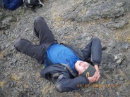 Me knackered after the ascent of pointe austria (Condoriri massif- Bolivia)