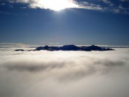 Looking south from Liathach above temperature inversion