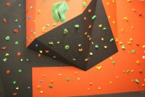 the bouldering wall