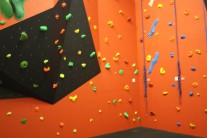 bouldering and routes