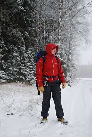 The Recon Softshell Pants in the Sleet  © UKC Gear