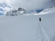 Skinning toward the Brite Krone (Silvretta Alps)