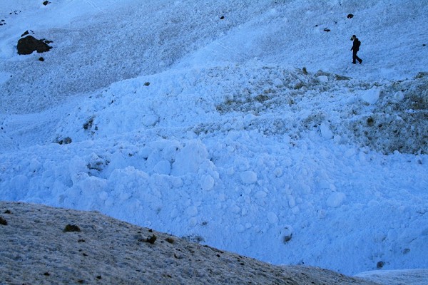 Avalanche debris below Ben More, Crianlarich  © Lawrie Brand