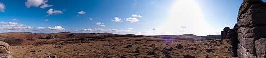 Panorama from Hound Tor  © Justin T