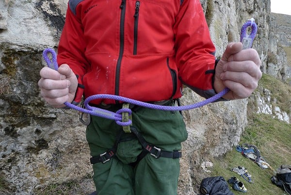 The Doubledynaclip attached to a harness  © Jack Geldard