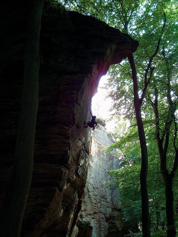 Climbing in Luxembourg, the fairy tale forest of Berdorf