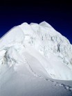 descending from summit of Baruntse 7200m in Nepal