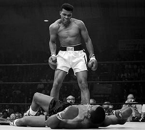 First Round, First Minute: Muhammad Ali vs Sonny Liston 1965.   © UKC News