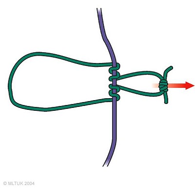 The ordinary prusik knot 3  © MLTUK