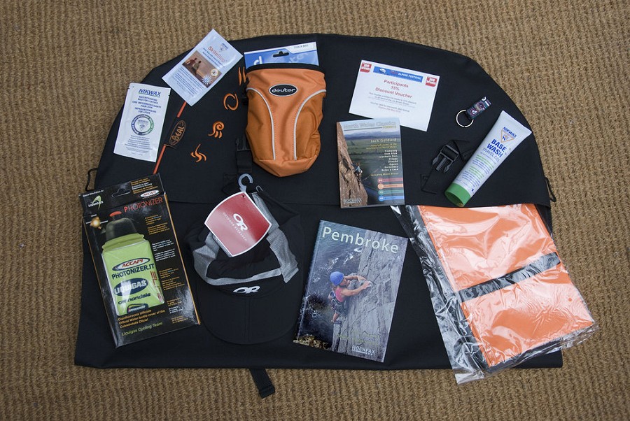Some of the give-away goodies for everyone on the Alpine Festival  © UKC News