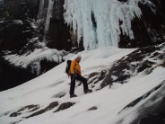 Ed at the CIC ice fall