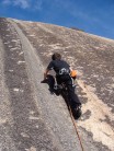 F5 slab climb, Pedriza