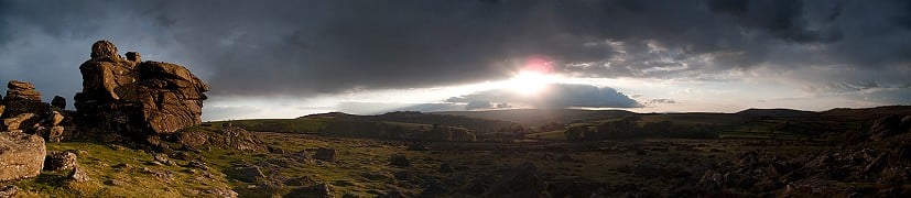 Sunset from Hound Tor  © Justin T