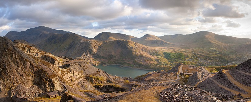 Beauty Beyond the Wastelands. Snowdon from the slate quarries.  © DanArkle.com