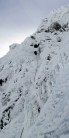 Smith's Route V,5 ****, (Ben Nevis, Gardyloo Buttress) - 1st pitch up to Ice Cave