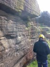First Buttress at Lindley moor Edge
