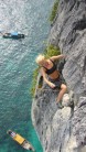 Last pitch Ao Nui crag, Koh Phi Phi, 2 60m ropes required.