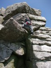 Bonehill Rocks, Devon.  Can anyone ID this climb for me please?