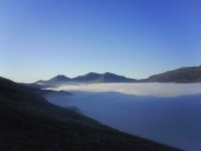 snowdon horseshoe in a cloud inversion