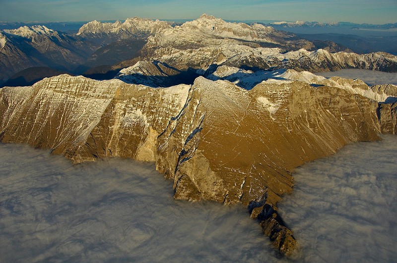 KRN, 2244 m (SLOVENIJA) N 46 15 29 E 13 37 45 (taken at 3815 m )  © The Alps - A Bird's Eye View /Matevž Lenar/PanAlp