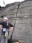Phil at the base of Tango Crack