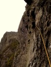 On the 1st pitch of White Slab.