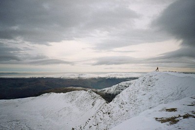 Looking across to striding edge from Helvellyn summit  © Kev Malone